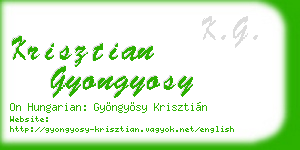 krisztian gyongyosy business card