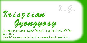 krisztian gyongyosy business card